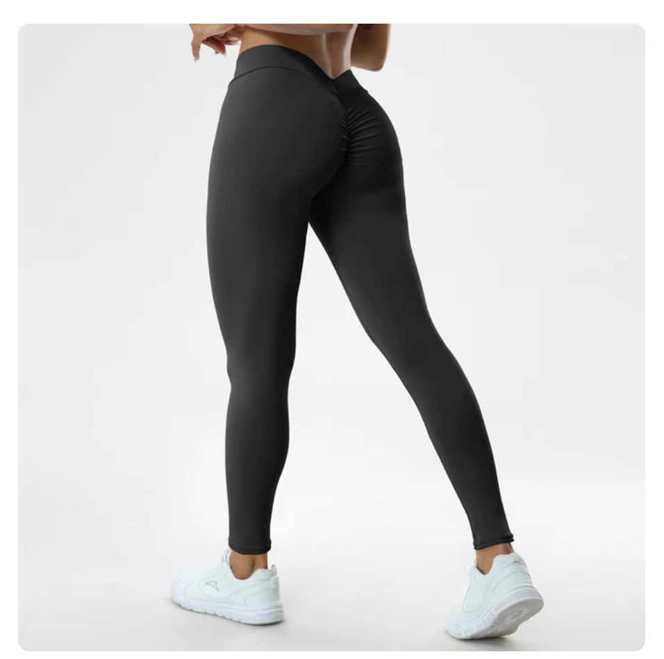 Sharps Push Up Fitness High Waist Pants V Butt Style