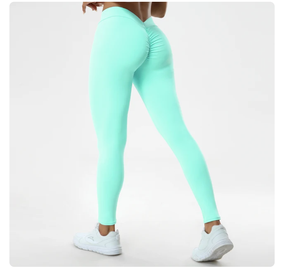 Sharps Push Up Fitness High Waist Pants V Butt Style