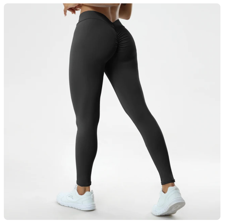Sharps Push Up Fitness High Waist Pants V Butt Style